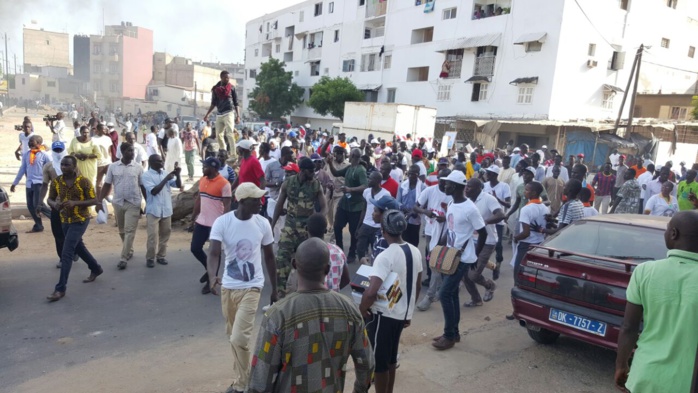 Abdoul Mbaye touché à la tete et évacué en taxi