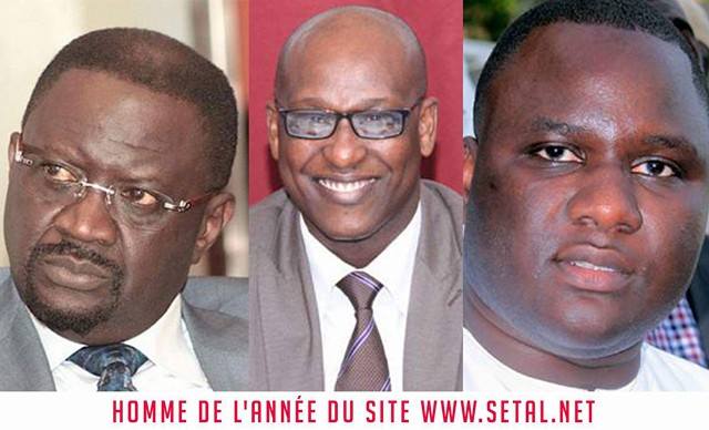ces trois « HOMMES DE L’ANNEE 2016 » de Setal.net  Papa Abdoulaye Seck, Déthié Fall et Ibrahima Wade, 