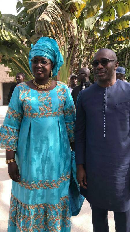 M Doudou KA , Administrateur General du FONGIP et Mme Maymouna Ndoye Seck, Ministre du Tourisme entre visites