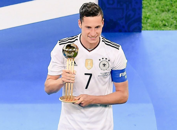 Julian Draxler élu meilleur joueur de la coupe des Confédérations !
