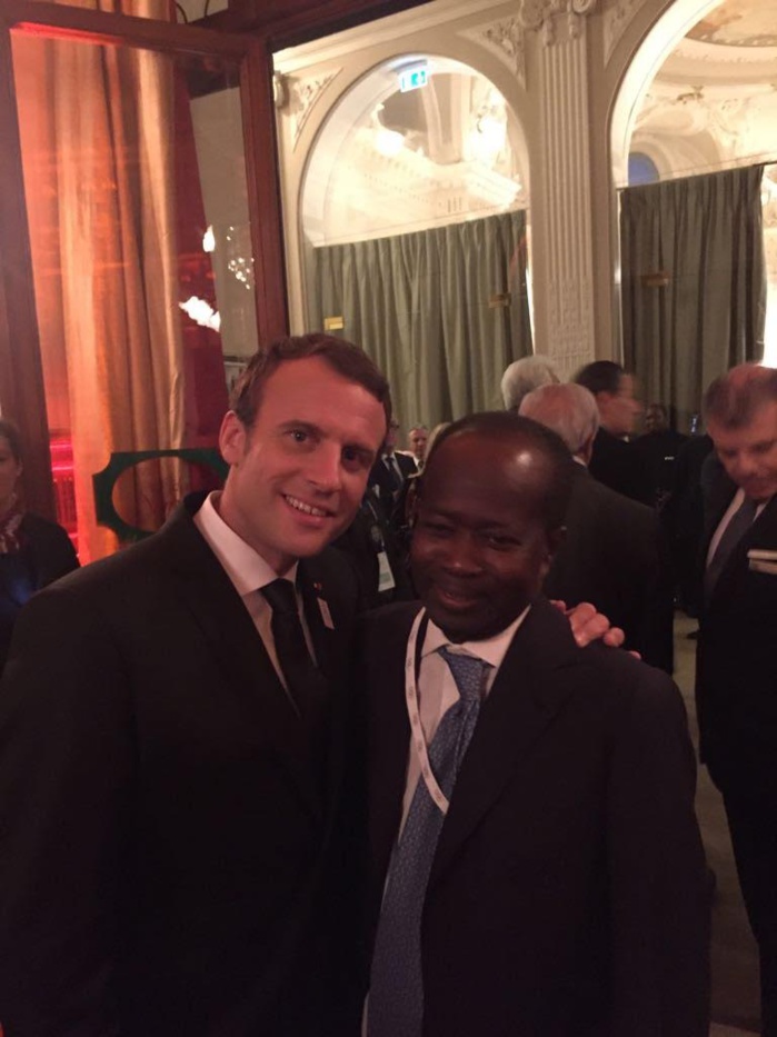 LAUSANNE (Suisse) : Rencontre entre le Président Français Emmanuel Macron et Mamadou Diagna Ndiaye