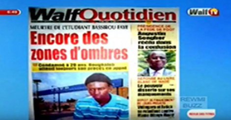 Revue de Presse WalfTv du Lundi 14 Août 2017