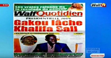 Revue de Presse WalfTv du Vendredi 18 Août 2017 en images