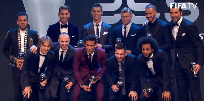 Best FIFA Awards : l’équipe type de la saison 2016/2017 !