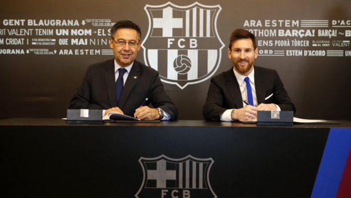 Officiel ! Messi a enfin prolongé son contrat avec le Barça jusqu'en... Officiel ! Messi a enfin prolongé son contrat avec le Barça jusqu'en...
