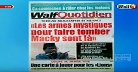 Revue de Presse WalfTv du Samedi 02 Décembre 2017