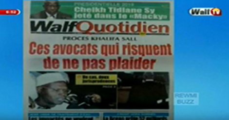 Revue de Presse WalfTv du Lundi 18 Décembre 2017