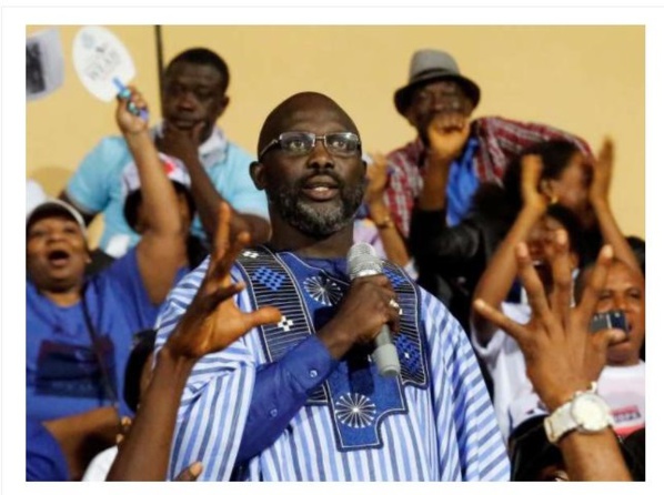 URGENT: Georges Weah est élu Président du Liberia !