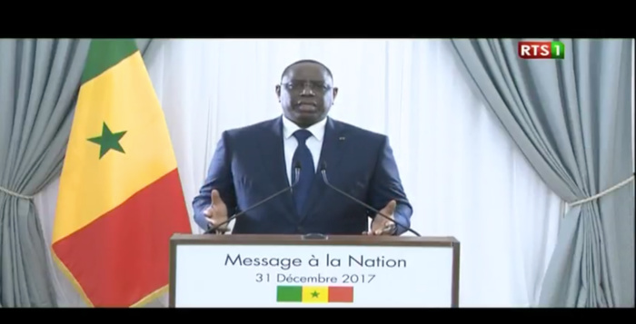 Message à la Nation de Son Excellence monsieur le Président Macky Sall à l'occasion du nouvel an