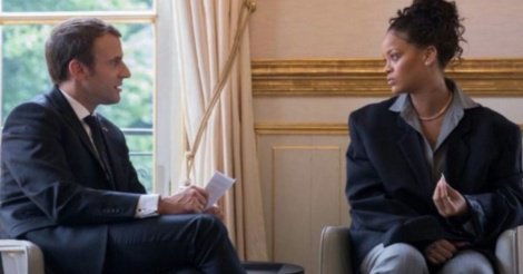 Macron au Sénégal pour tenir sa promesse faite à Rihanna