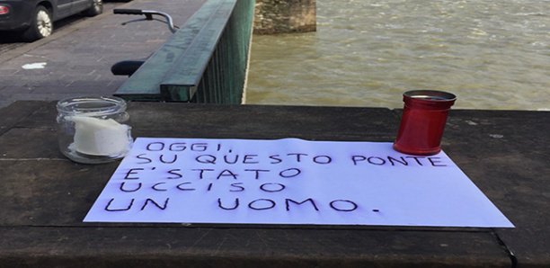 Florence : Idy Diène aura sa plaque sur le pont où il a été tué