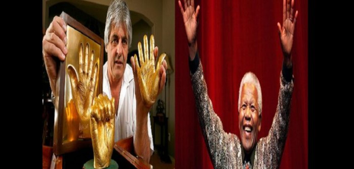 Afrique du Sud: Les empreintes en or de Nelson Mandela vendues à un prix incroyable! (photos) Afrique du Sud: Les empreintes en or de Nelson Mandela vendues à un prix incroyable! (photos)