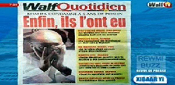 Revue de Presse WalfTv du Samedi 31 Mars 2018