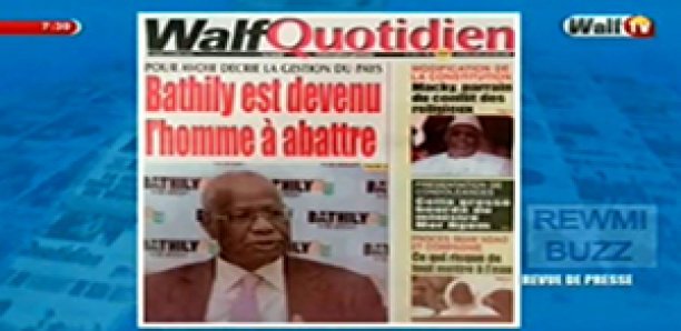 Revue de Presse WalfTv du Mardi 10 Avril 2018