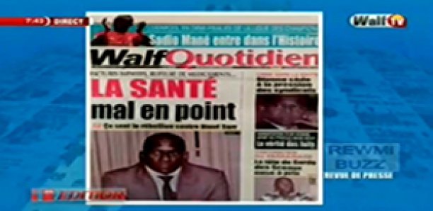 Revue de Presse WalfTv du Mercredi 11 Avril 2018