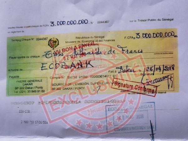 Les vraies raisons du retard de paiement des bourses d’avril 2018