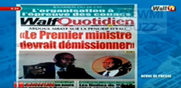 Revue de Presse WalfTv du Mercredi 25 Juillet 2018