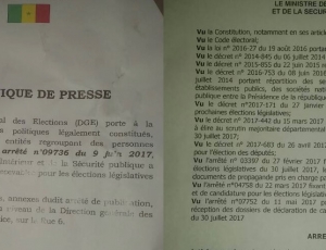 Parrainage : Les précisions de la Direction des élections
