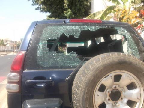 Regardez - La voiture de Mamadou Lamine Diallo vandalisée