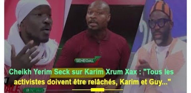 Cheikh Yerim Seck sur Karim Xrum Xax : "Tous les activistes doivent être relâchés, Karim et Guy..."