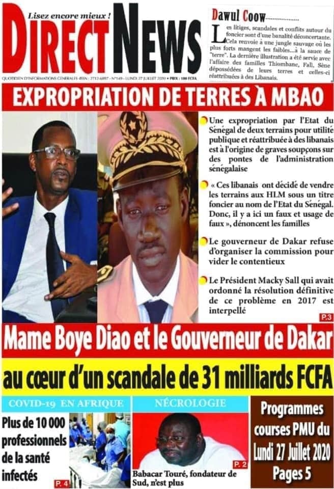 VIDEO - Présumé scandale foncier et expropriation de terres à Mbao: I. Diop représentant de la famille Thiombane, dément la Une de Direct News