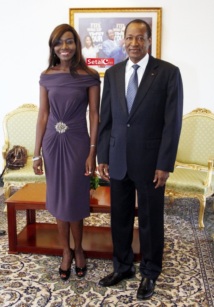REGARDEZ. Coumba Gawlo SECK reçue par le président Blaise Compaoré