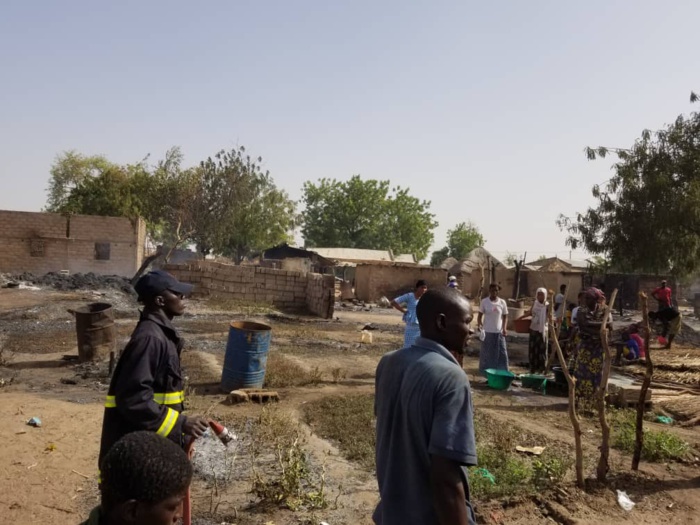 Koumpentoum : Un violent incendie détruit une partie du village de Douba.