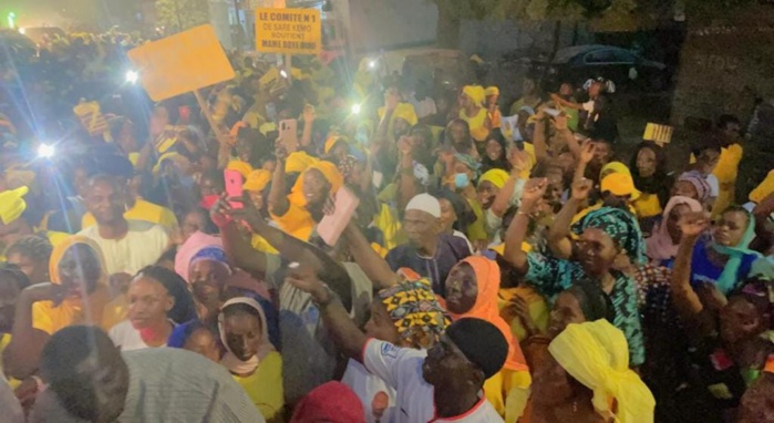 Locales 2022 à Kolda : La caravane de Mame Boye Diao inonde les rues de jaune...