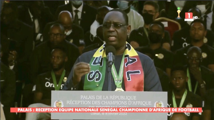 Récompenses : Le président Macky Sall offre 50 millions à chaque Lion et deux terrains à Dakar et à Diamniadio