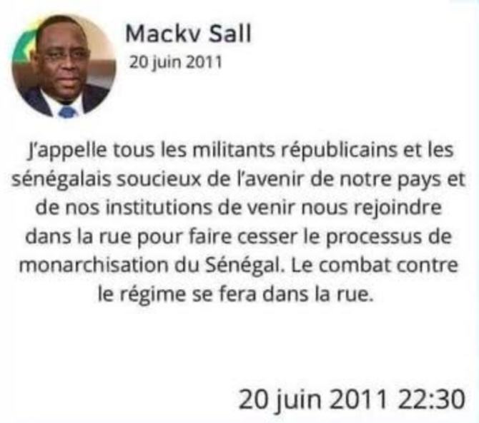 Manifestation du 17 juin de YAW: ce que Barthélemy Dias rappelle ne va pas plaire à...