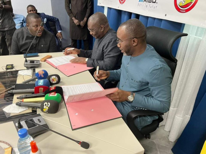 L’Aibd et la Fédération sénégalaise de Basket signent une convention d’un montant de 75 millions de Fcfa