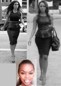 De gauche à droite, Kim Kardashian et Astou Winnie Bèye De gauche à droite, Kim Kardashian et Astou Winnie Bèye