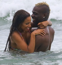 Football : Mario Balotelli et Fanny Neghesha en vacance à Miami
