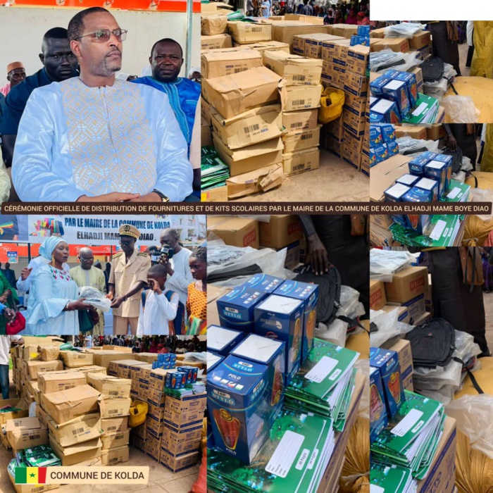 Kolda: Mame Boye Diao fait don de fournitures et de kits scolaires aux élèves