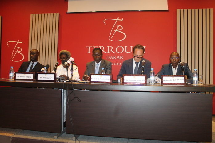 Les avocat de Karim Wade et le ministre Sidiki Kaba, Garde des Sceaux, ministre de la Justice