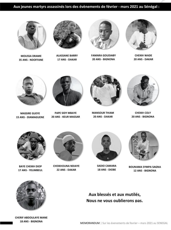 Emeutes de mars 2021 : les familles des 14 morts portent plainte devant la Cedeao Emeutes de mars 2021 : les familles des 14 morts portent plainte devant la Cedeao