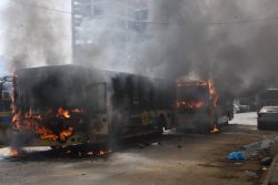 Des bus brûlés: "Des actes de vandalisme regrettables" selon la direction de DDD