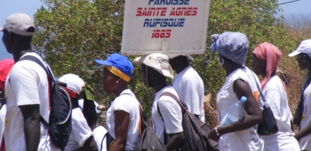 Popenguine: Les marcheurs ‘’heureux’’ de se retrouver au pied de la Vierge Marie