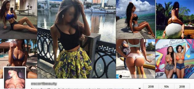 Instagram sert aussi de plateforme à la prostitution cachée