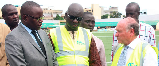 Le stade Aline Sitoé Diatta remis à neuf, prêt à accueillir ses premiers matchs