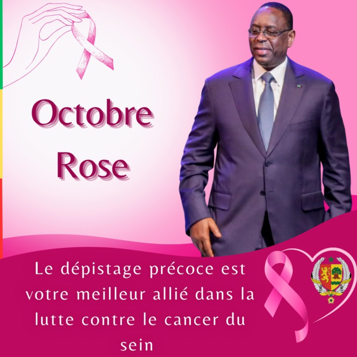 "Octobre Rose » : Macky Sall appelle à  »parler ouvertement » du cancer du sein