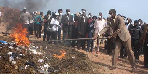 4, 5 tonnes de chanvre indien et autres drogues incinérés aujourd’hui