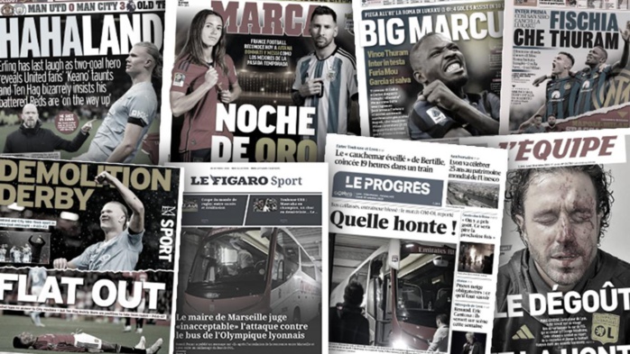 La presse européenne cartonne la Ligue 1 et Marseille après les incidents d’OM-OL ! La presse européenne cartonne la Ligue 1 et Marseille après les incidents d’OM-OL !