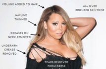 Mariah Carey avant et après Photoshop