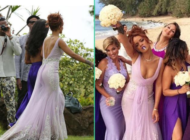 Rihanna demoiselle d’honneur ultra classe pour...(photos)