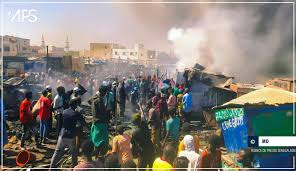 Incendie à Touba: 45 cantines consumées ( Bilan des sapeurs-pompiers)