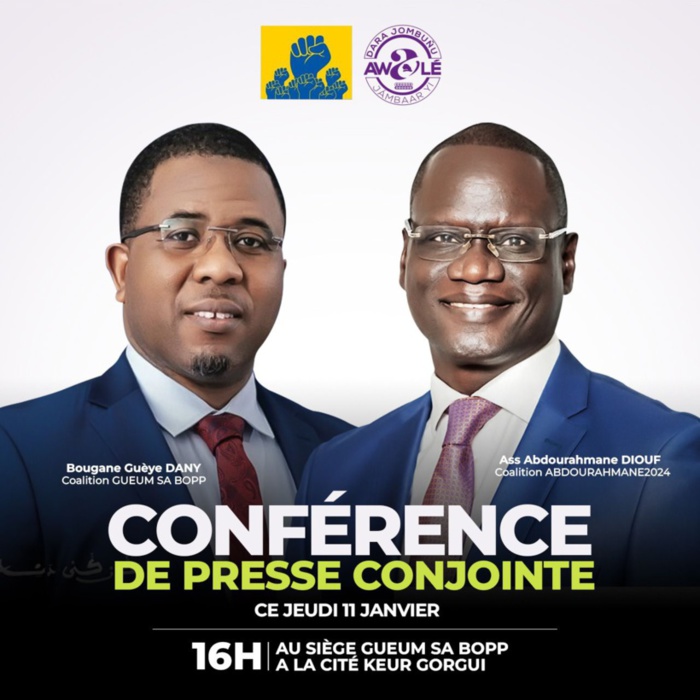 Présidentielle 2024: Vers une Alliance Bougane-Abdourahmane Diouf ? Présidentielle 2024: Vers une Alliance Bougane-Abdourahmane Diouf ?