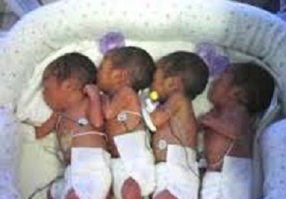 Ndiaganiao : une femme accouche d’un quadruplé !