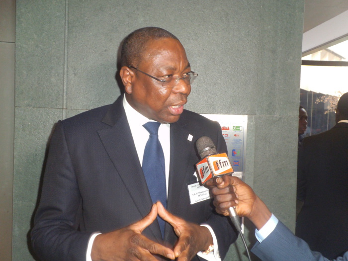 Le MAESE Mankeur Ndiaye président la cérémonie de présentation de la 2ème édition de « L’Année diplomatique » intitulée « Le Sénégal dans le monde ».