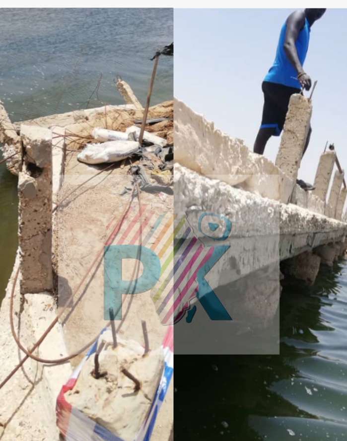 Fatick : Affaissement du Pont de Simal Fatick : Affaissement du Pont de Simal